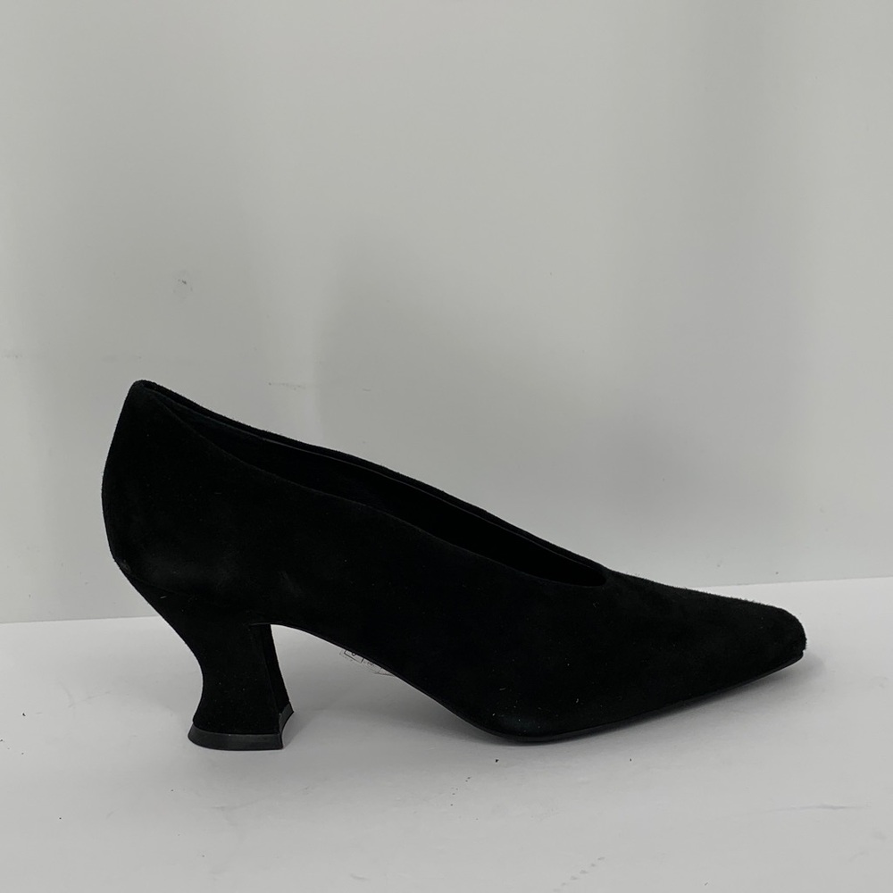 Jeffrey Campbell Black Curved Heel Pumps